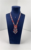 Loom Beaded Native American Indian Necklace