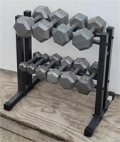 Dumbbell Stand w/ All the Weights