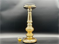 15.5" tall Mercury glass candle stand - Nice!