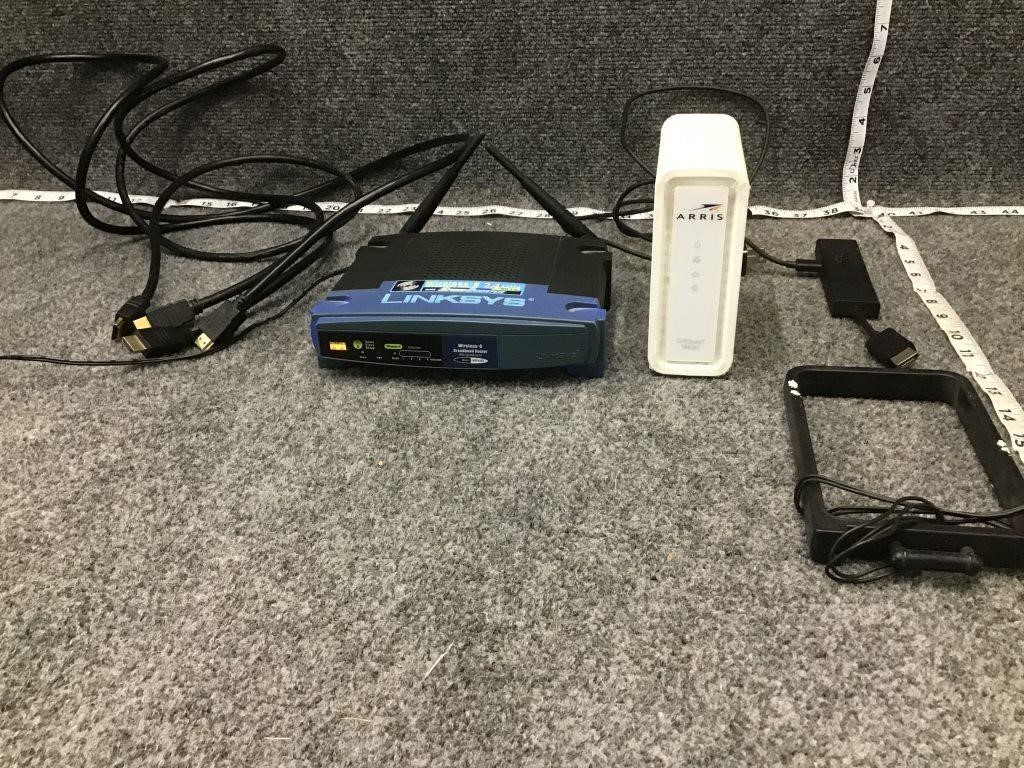 Linksys Router and Electronics Bundle