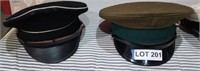(5) Military Hats, approx. size 7