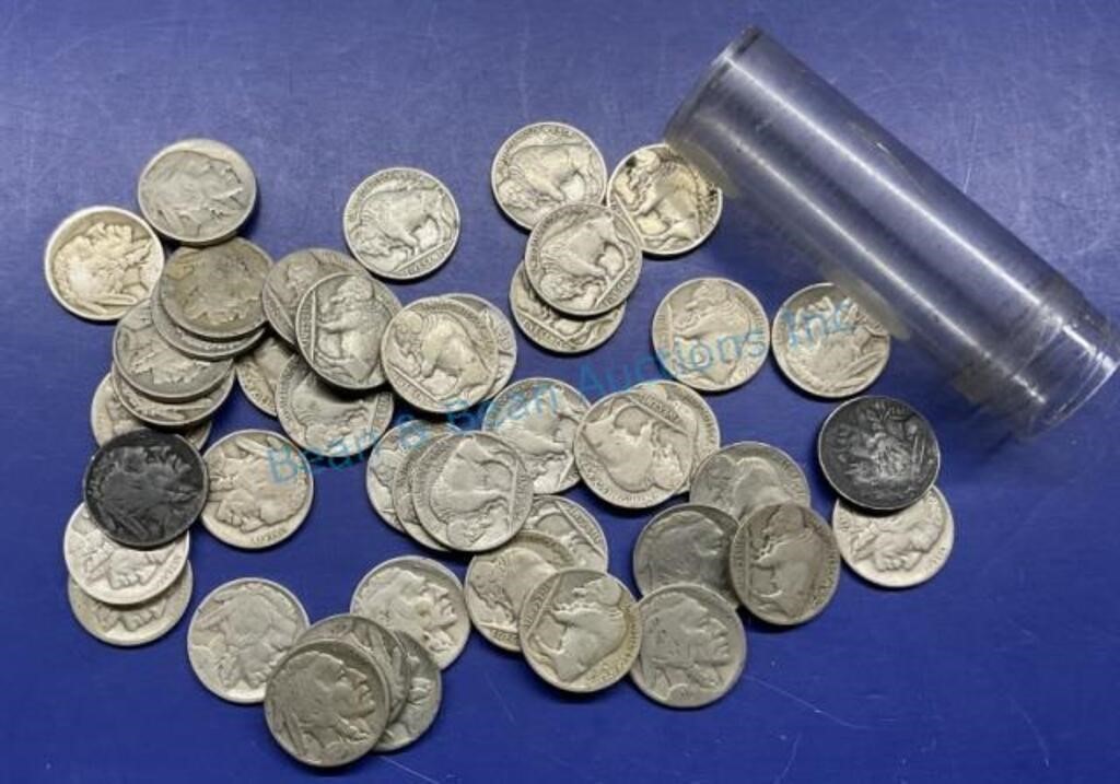 Roll of Buffalo nickels