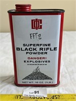 Vintage Black Powder Advertising Tin - Full Can