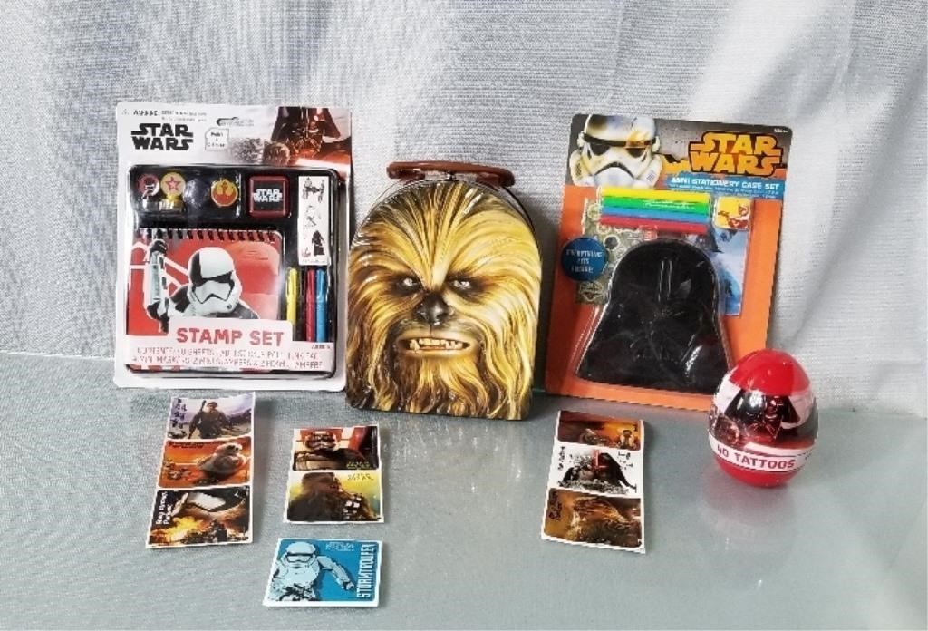 Star Wars Stamp Set  Tin Carrier  Mini
