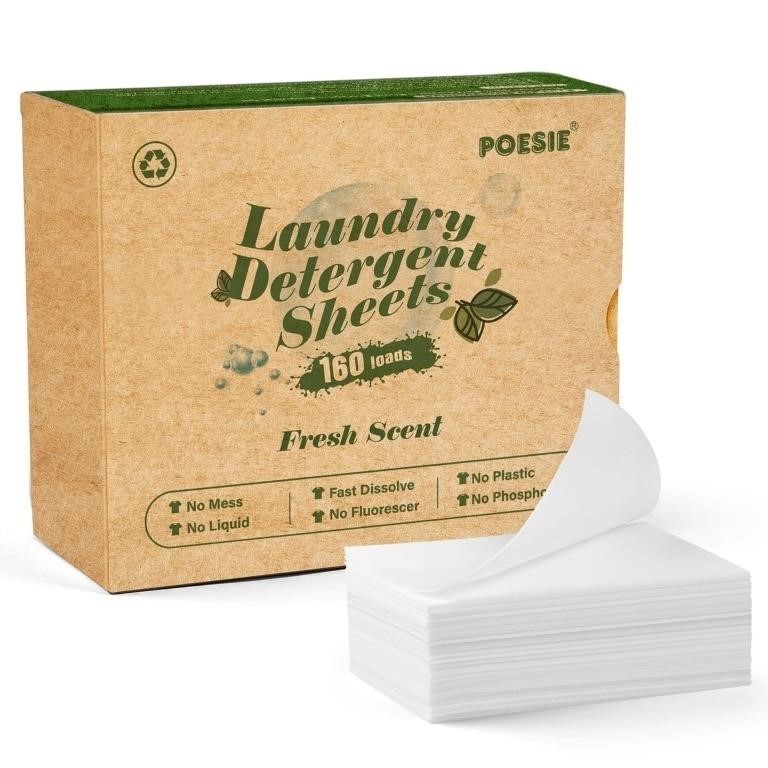 R1701  Poesie Laundry Detergent Sheets, 160 Sheets