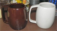 (2) Vtg Parkersburg WVA Ceramic Beer Mugs