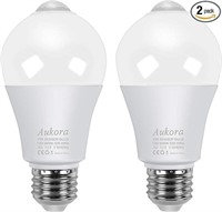 Aukora Motion Sensor Light Bulbs, 12W (100-Watt Eq