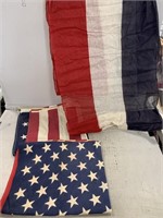 (3) American Flags