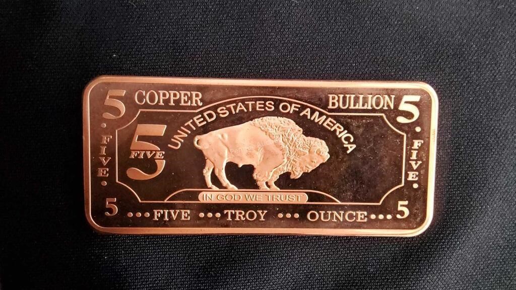 5 Ounce Copper Bar