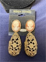 Amedeo cameo stud earrings