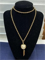 Gold tone necklace