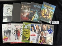 LOT OF 10 DVDS