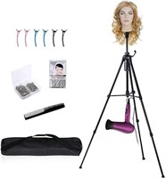 ReinforKlvied Adjustable Wig Stand Tripod Metal Ma