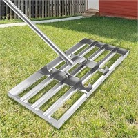 Dremmt Lawn Leveling Rake 30x10 inch, Lawn Leveler