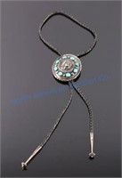 Navajo Sterling Silver Morgan Dollar Bolo Tie