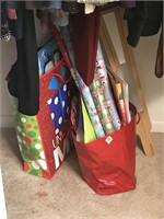 Assorted Christmas Bags and Wrapping Paper