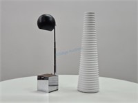 Telescoping Lightolier + Porcelain Ikea Bista Lamp