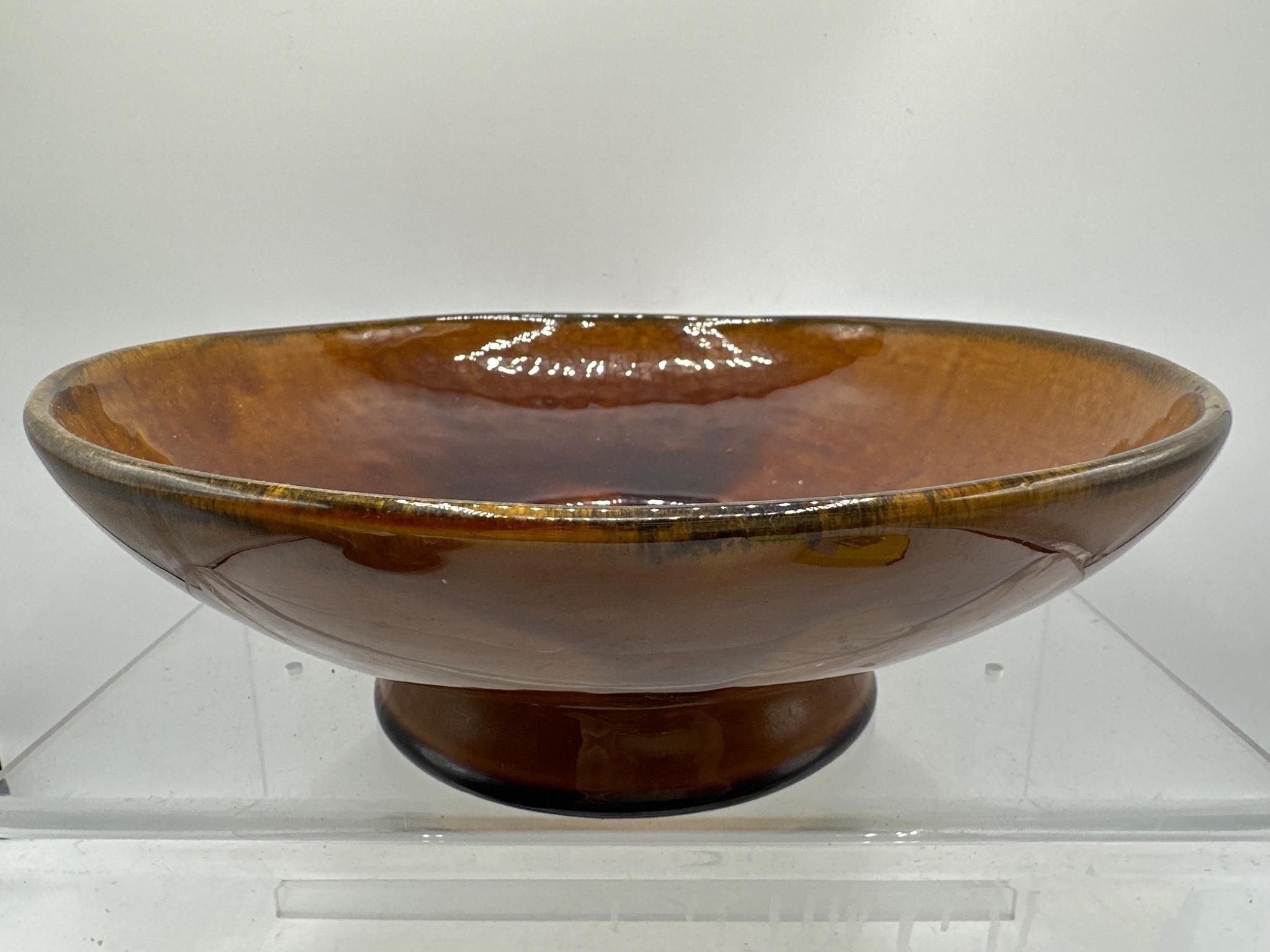 Van Briggle pottery footed bowl