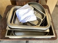 Stainless Pans & Apron