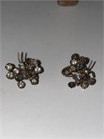 Loaded Vintage Rhinestone Butterly Earrings