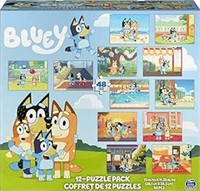 *Bluey 12-Pack of Jigsaw Puzzles