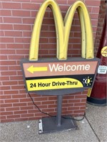 McDonald's Lighted Drive-Thru Sign,