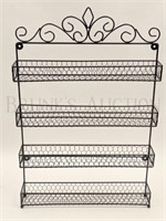 DECORATIVE METAL WALL RACK