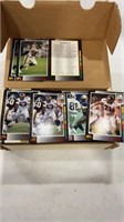 Box of 1980 tops football commons cards