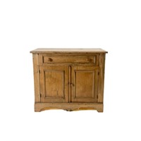 19TH C. PINE WASHSTAND