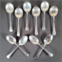 Wear-Wite Nickel Silver Soup Spoons (10)