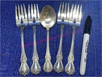 (5) Towle Sterling silver pcs 5.74-ozt