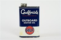 GULF GULFPRIDE OUTBOARD MOTOR OIL U.S. QT CAN