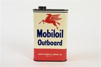 MOBILOIL OUTBOARD MOTOR OIL U.S. QT CAN
