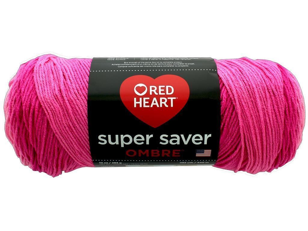 2 pcs Red Heart Super Saver Ombre Medium Acrylic