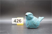 vintage cast iron blue bird