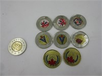 Monnaies Canada Couleurs