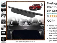 Muslogy for CR-V 2023 Trunk Cargo Cover Retractabl