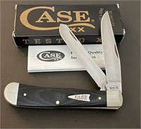 2022 Case XX Black Micarta Smooth Trapper Knife