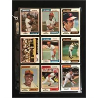 9 1974 Topps Baseball Hall Of Famers