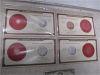 Nice Carded Coin Collection - 1899 Barber Silver