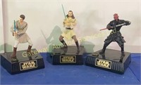 Star Wars Figurines: Obi-Wan Kenobi, Qui-Gon Jinn,