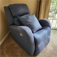 Modern Blue Power Recliner