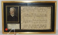 Lot #3358 - Framed Tchaikovsky print 11” x 18"
