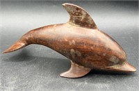 Handcrafted Wooden Dolphin Figurine