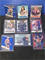 (9) Assorted #'d/Autograph/Relic Wrestling Cards