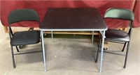 Folding Table with 2 Folding Chairs