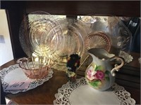 PINK DEPRESSION GLASS & MORE
