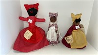(3) Gambina dolls (1 is reversible)