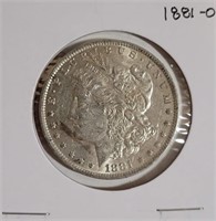 1881 "O" - MORGAN SILVER DOLLAR (12)