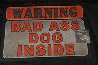 Bad Ass Dog Inside Door Mat